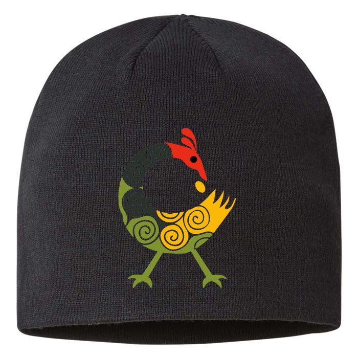 Bird Adinkra Symbol Ghana Sankofa Black History Sustainable Beanie