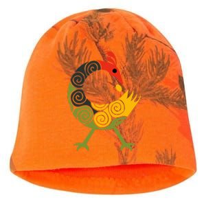 Bird Adinkra Symbol Ghana Sankofa Black History Kati - Camo Knit Beanie