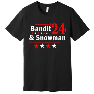 Bandit And Snowman 2024 Election Premium T-Shirt