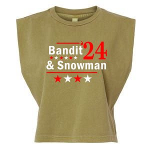 Bandit And Snowman 2024 Election Garment-Dyed Women's Muscle Tee