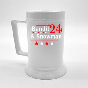 Bandit And Snowman 2024 Election Beer Stein