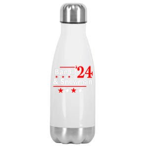 Bandit And Snowman 2024 Election Stainless Steel Insulated Water Bottle