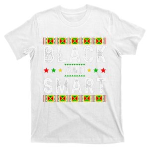 Black And Smart Juneteenth Black History Month T-Shirt