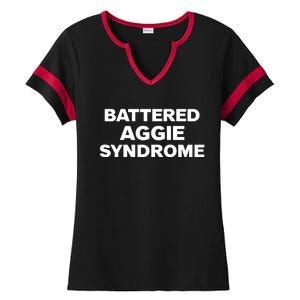 Battered Aggie Syndrome Ladies Halftime Notch Neck Tee