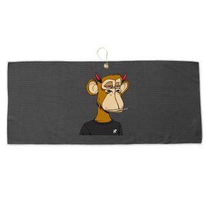 Bitcoin Ape Stoned Large Microfiber Waffle Golf Towel