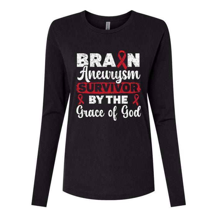 Brain Aneurysm Survivor Medical Condition Aneurysm Awareness Womens Cotton Relaxed Long Sleeve T-Shirt