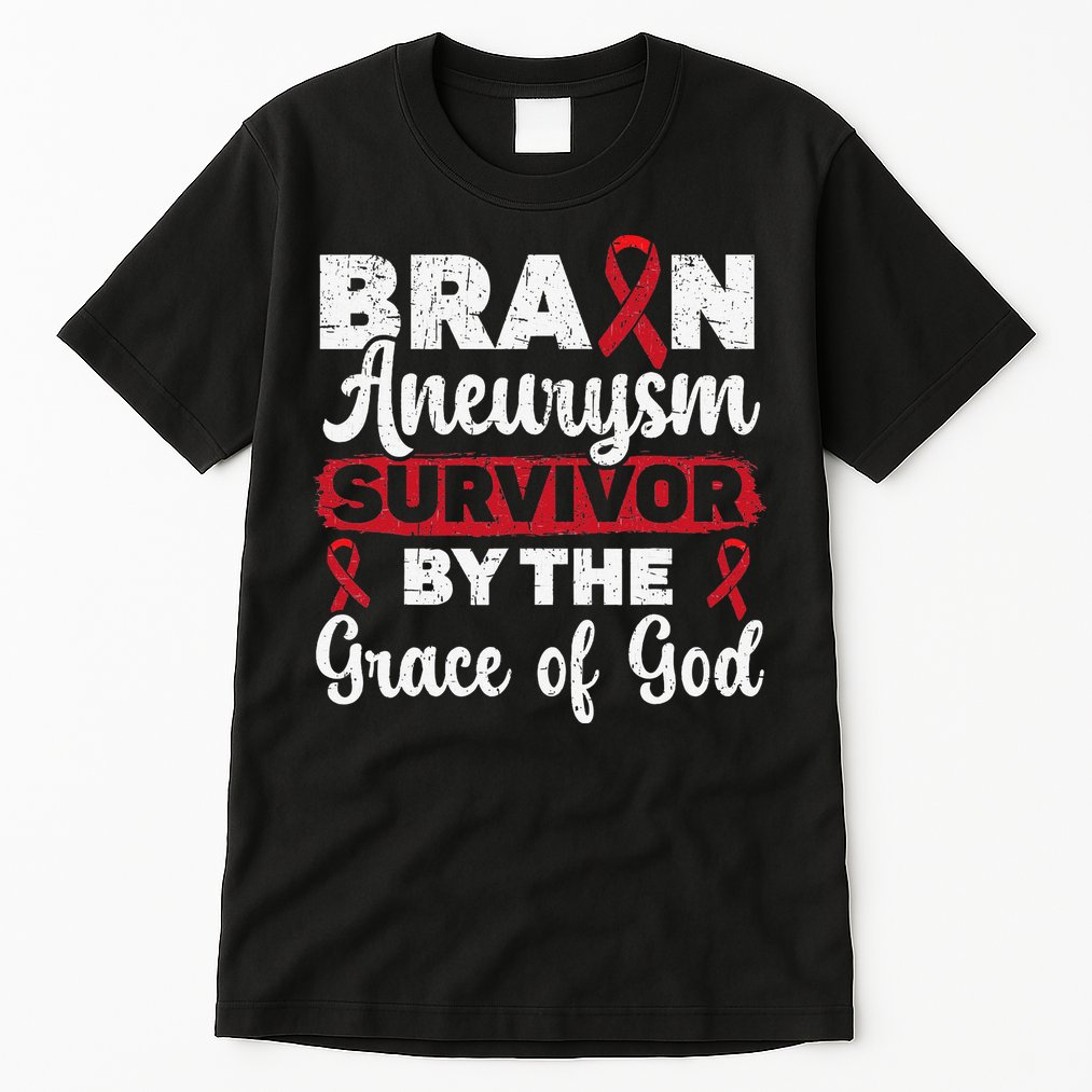 Brain Aneurysm Survivor Medical Condition Aneurysm Awareness Tall T-Shirt