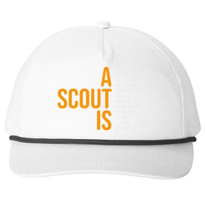 Bsa A Scout Is Snapback Five-Panel Rope Hat