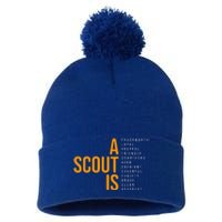 Bsa A Scout Is Pom Pom 12in Knit Beanie