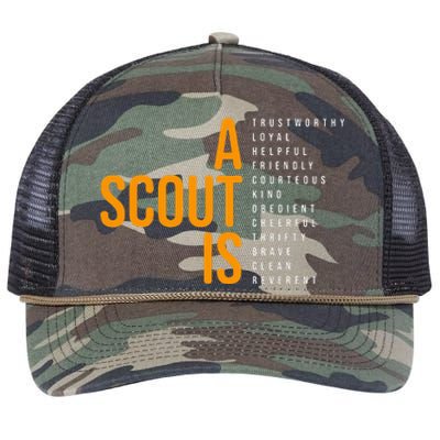 Bsa A Scout Is Retro Rope Trucker Hat Cap