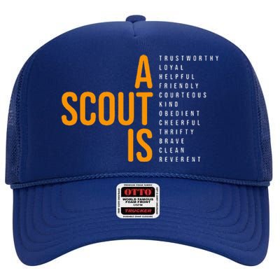 Bsa A Scout Is High Crown Mesh Back Trucker Hat