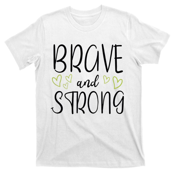 Brave And Strong Lymphoma Warrior T-Shirt