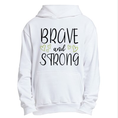 Brave And Strong Lymphoma Warrior Urban Pullover Hoodie