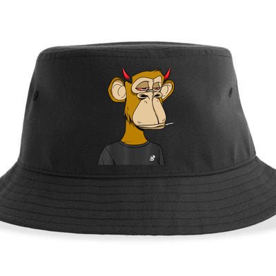 Bitcoin Ape Stoned Sustainable Bucket Hat