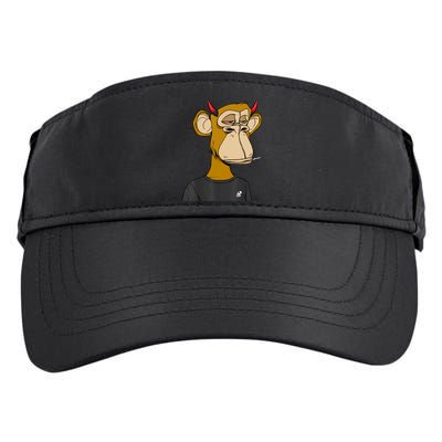 Bitcoin Ape Stoned Adult Drive Performance Visor