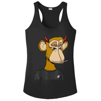 Bitcoin Ape Stoned Ladies PosiCharge Competitor Racerback Tank