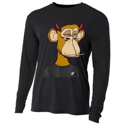Bitcoin Ape Stoned Cooling Performance Long Sleeve Crew