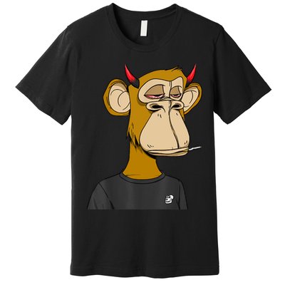 Bitcoin Ape Stoned Premium T-Shirt