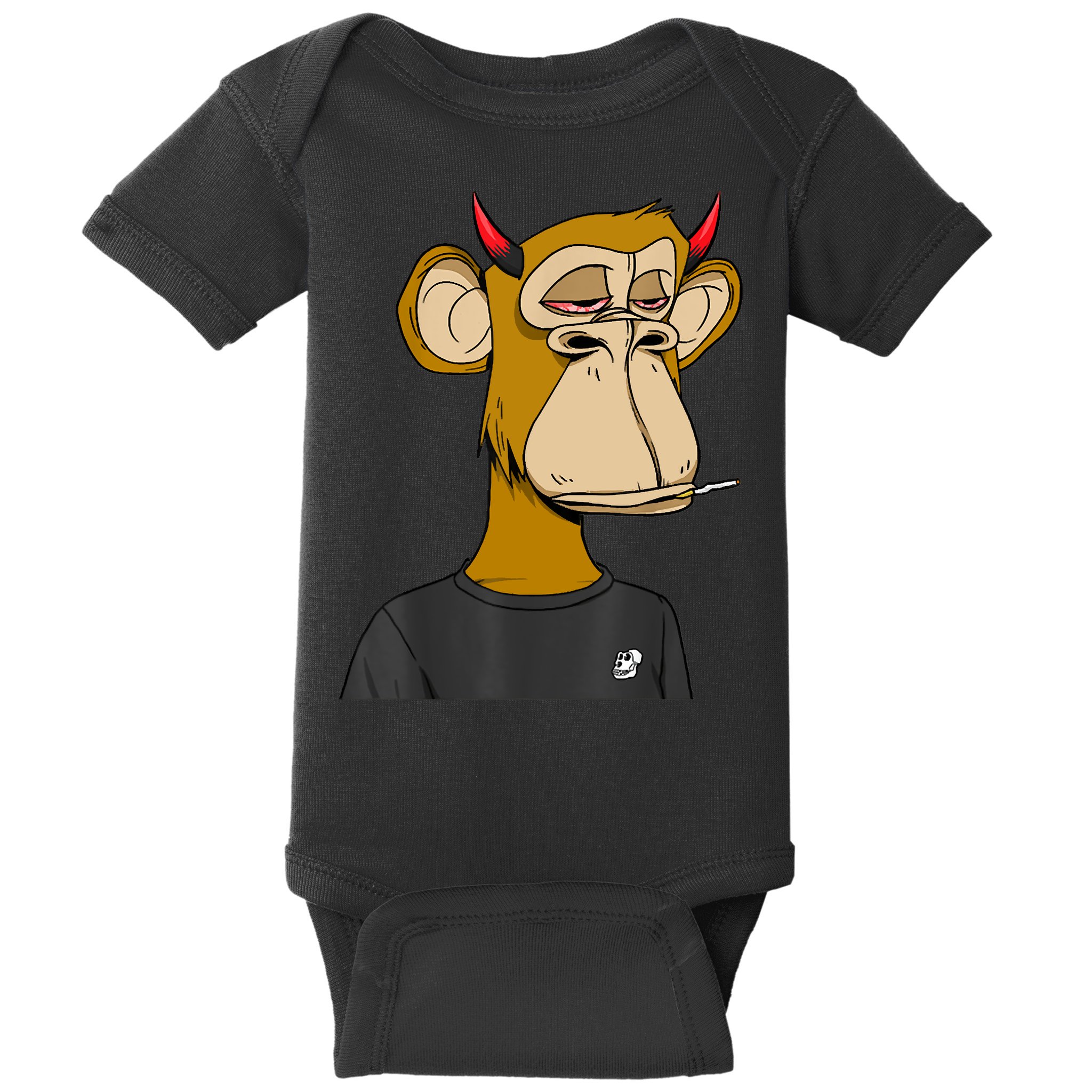 Bitcoin Ape Stoned Baby Bodysuit