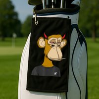 Bitcoin Ape Stoned Golf Towel