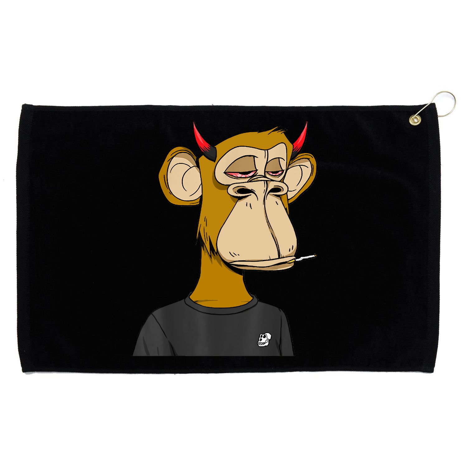 Bitcoin Ape Stoned Grommeted Golf Towel