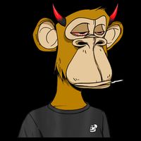 Bitcoin Ape Stoned Cropped Pullover Crew