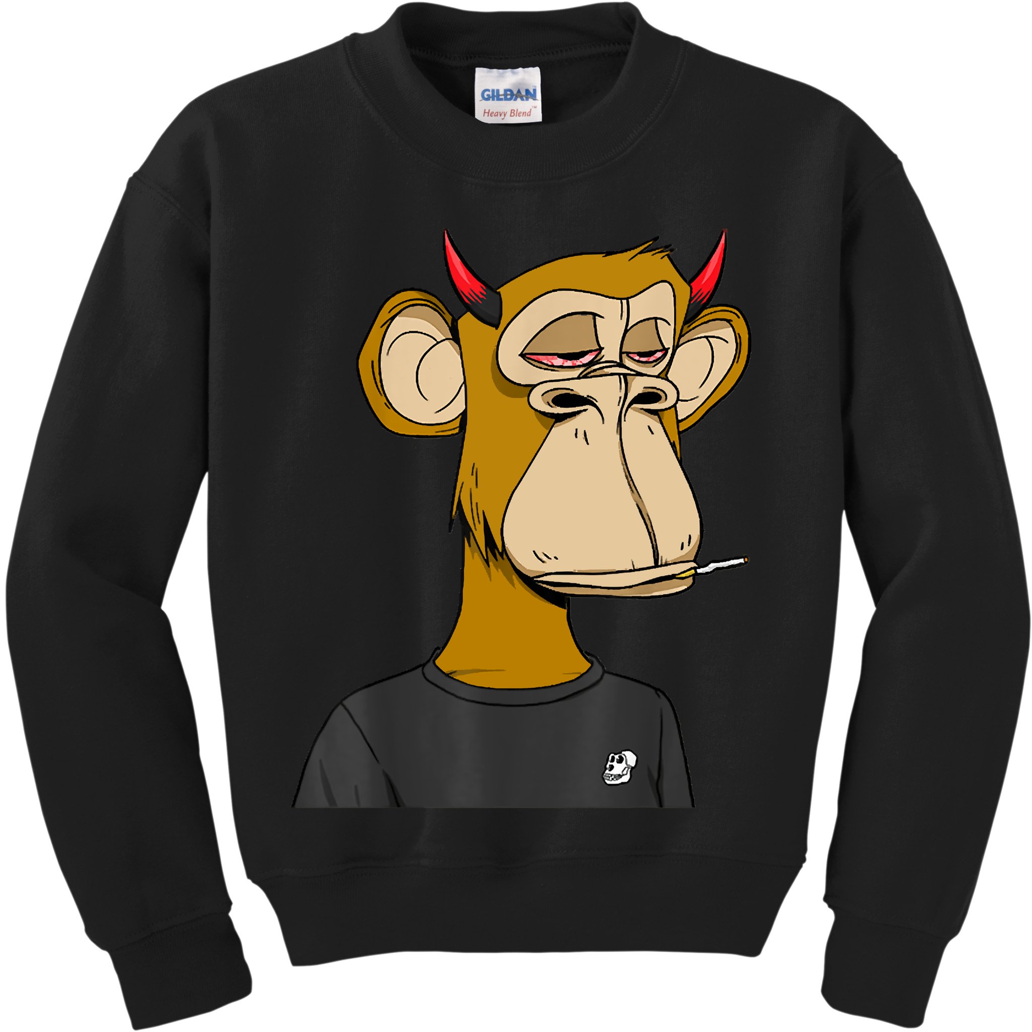 Bitcoin Ape Stoned Kids Sweatshirt