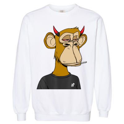 Bitcoin Ape Stoned Garment-Dyed Sweatshirt