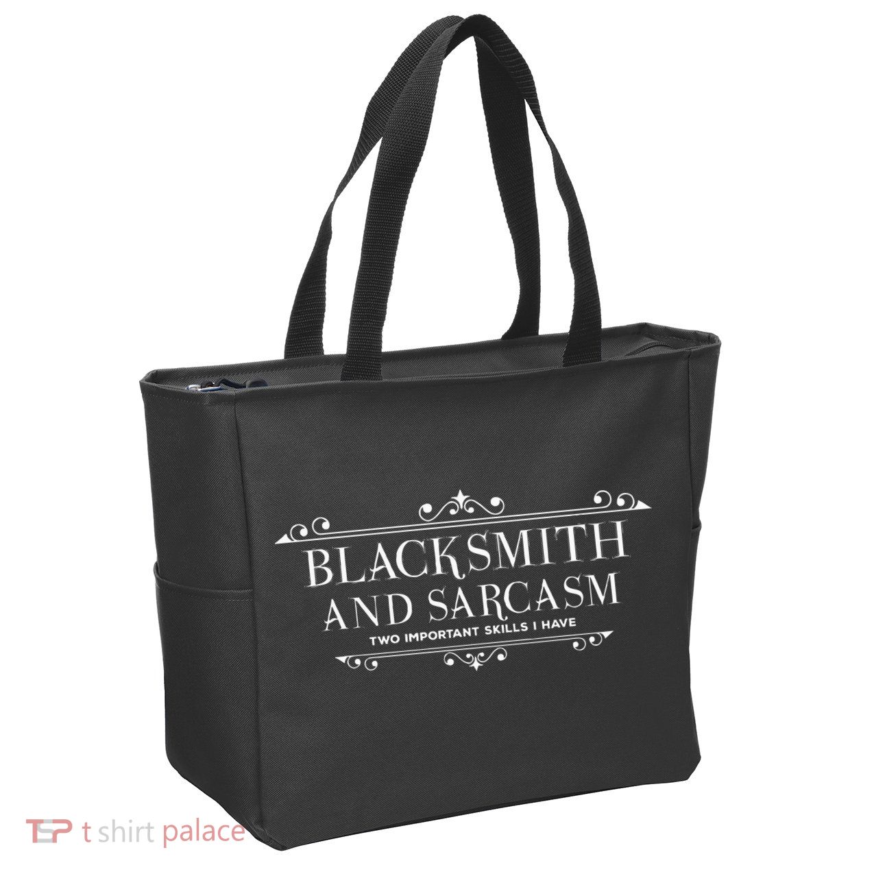 Blacksmith And Sarcasm Blacksmith Craftsman Metal Hoof Blacksmith Zip Tote Bag