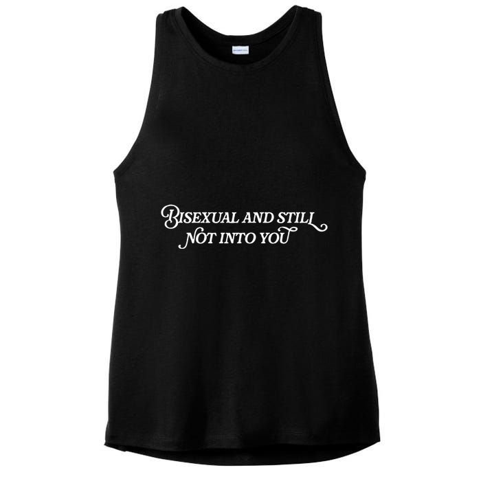 Bisexual And Still Not Into You Ladies PosiCharge Tri-Blend Wicking Tank