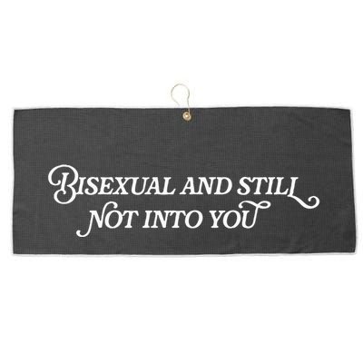 Bisexual And Still Not Into You Large Microfiber Waffle Golf Towel