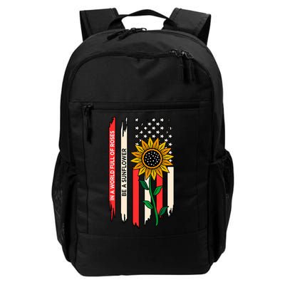 Be A Sunflower America Usa Independence 4th Of July Graphic Gift Backpack