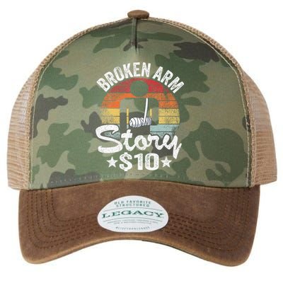 Broken Arm Story $10 Broken Hand Get Well Broken Arm Legacy Tie Dye Trucker Hat