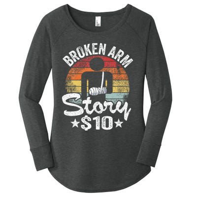 Broken Arm Story $10 Broken Hand Get Well Broken Arm Women's Perfect Tri Tunic Long Sleeve Shirt