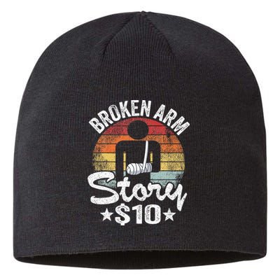 Broken Arm Story $10 Broken Hand Get Well Broken Arm Sustainable Beanie