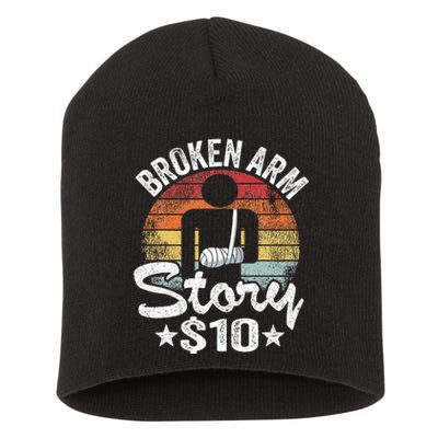 Broken Arm Story $10 Broken Hand Get Well Broken Arm Short Acrylic Beanie