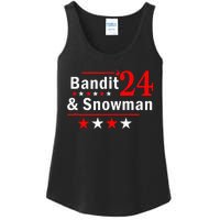 Bandit And Snowman 2024 Election Ladies Essential Tank