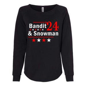 Bandit And Snowman 2024 Election Womens California Wash Sweatshirt