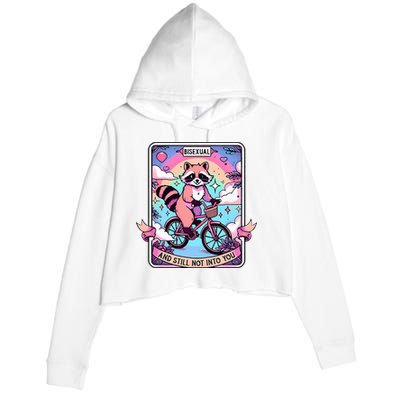 Bisexual And Still Not Into You Bi Pride Subtle Crop Fleece Hoodie
