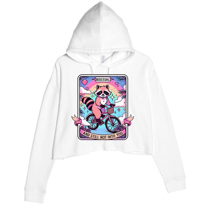 Bisexual And Still Not Into You Bi Pride Subtle Crop Fleece Hoodie
