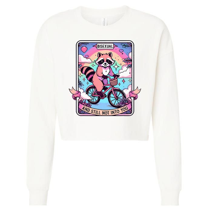 Bisexual And Still Not Into You Bi Pride Subtle Cropped Pullover Crew