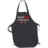 Bandit And Snowman 2024 Election Full-Length Apron With Pockets