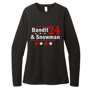 Bandit And Snowman 2024 Election Womens CVC Long Sleeve Shirt