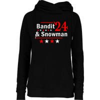 Bandit And Snowman 2024 Election Womens Funnel Neck Pullover Hood