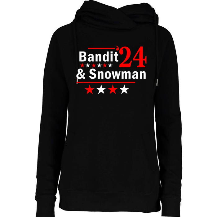 Bandit And Snowman 2024 Election Womens Funnel Neck Pullover Hood