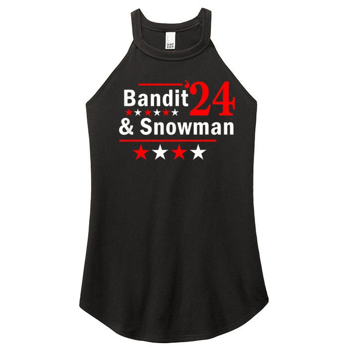 Bandit And Snowman 2024 Election Women's Perfect Tri Rocker Tank