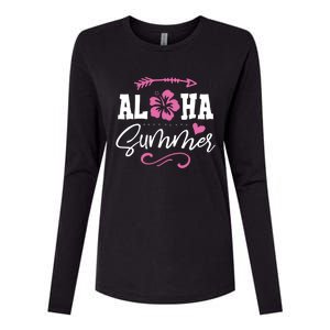 Beach Aloha Summertime In Hawaii Tropical Cruise Great Gift Womens Cotton Relaxed Long Sleeve T-Shirt