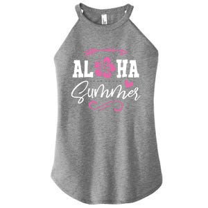 Beach Aloha Summertime In Hawaii Tropical Cruise Great Gift Women's Perfect Tri Rocker Tank