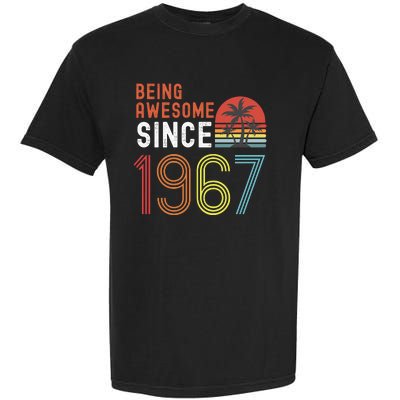 Being Awesome Since 1967, Made In 1967, Vintage 54th Birthday Garment-Dyed Heavyweight T-Shirt