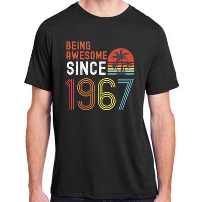 Being Awesome Since 1967, Made In 1967, Vintage 54th Birthday Adult ChromaSoft Performance T-Shirt